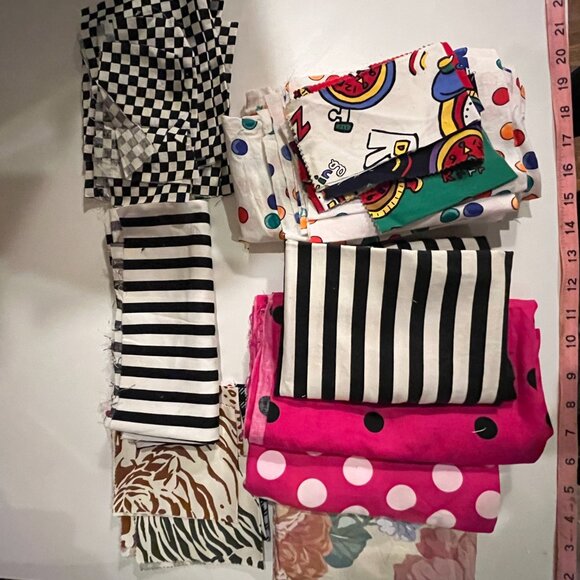 36 PC Vintage Cotton Fabric Bundle - Picture 4 of 16